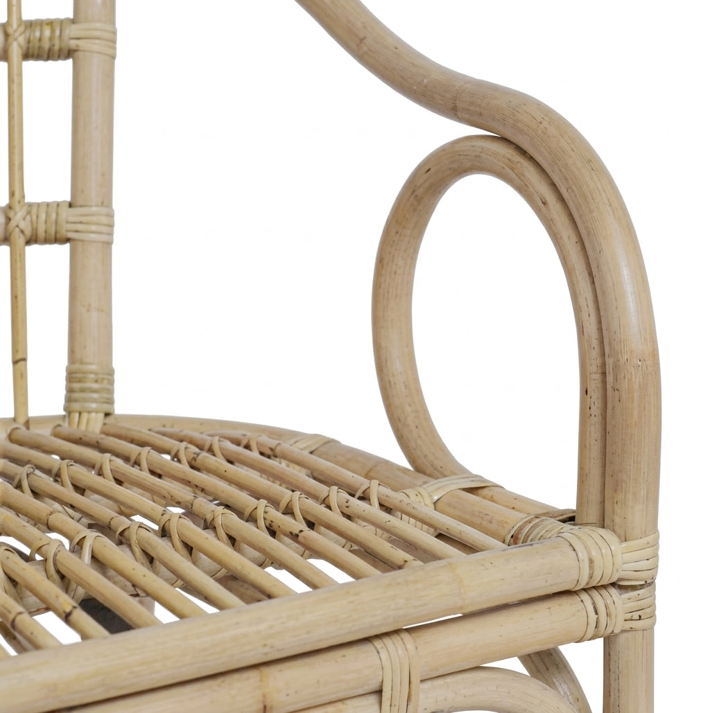 Chaise empilable en rotin naturel