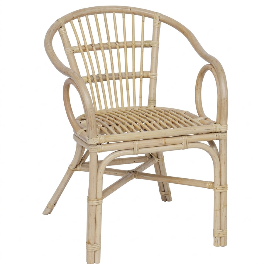 Chaise empilable en rotin naturel