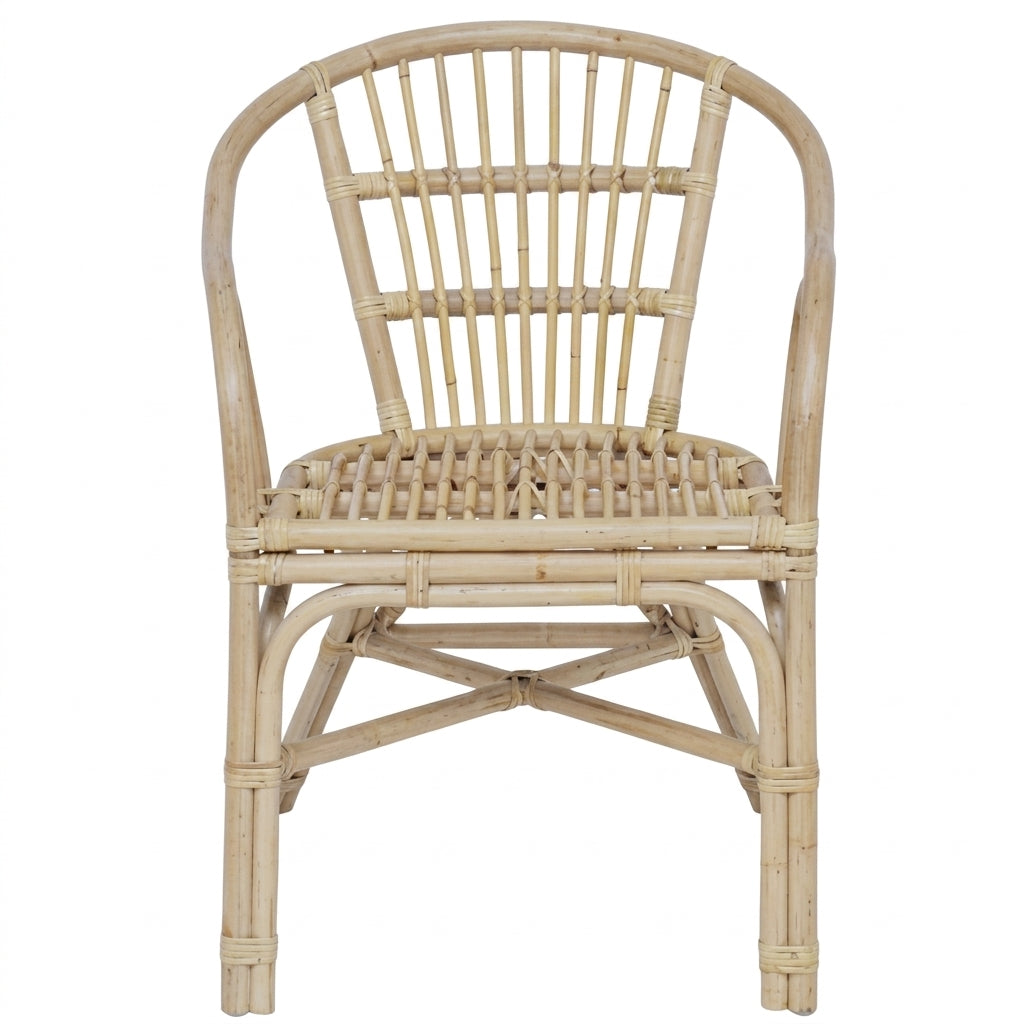 Chaise empilable en rotin naturel