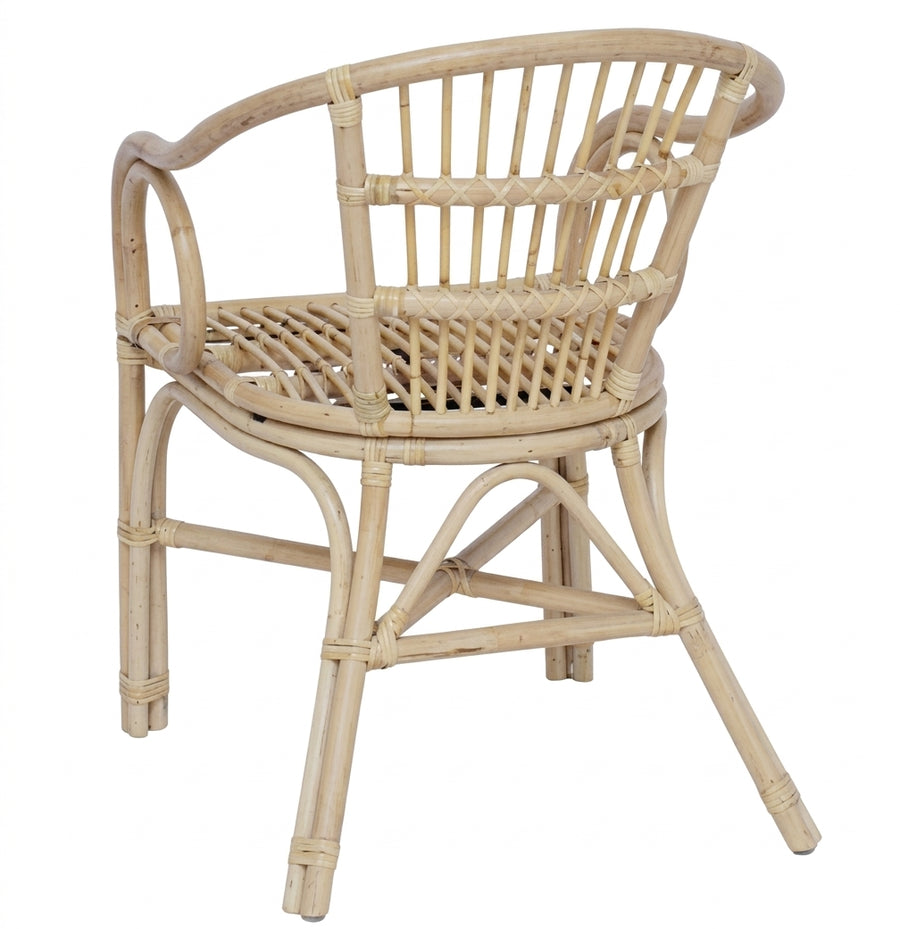 Chaise empilable en rotin naturel