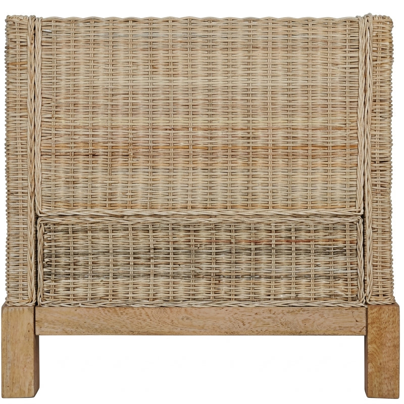 Fauteuil Salon en rotin naturel avec coussins