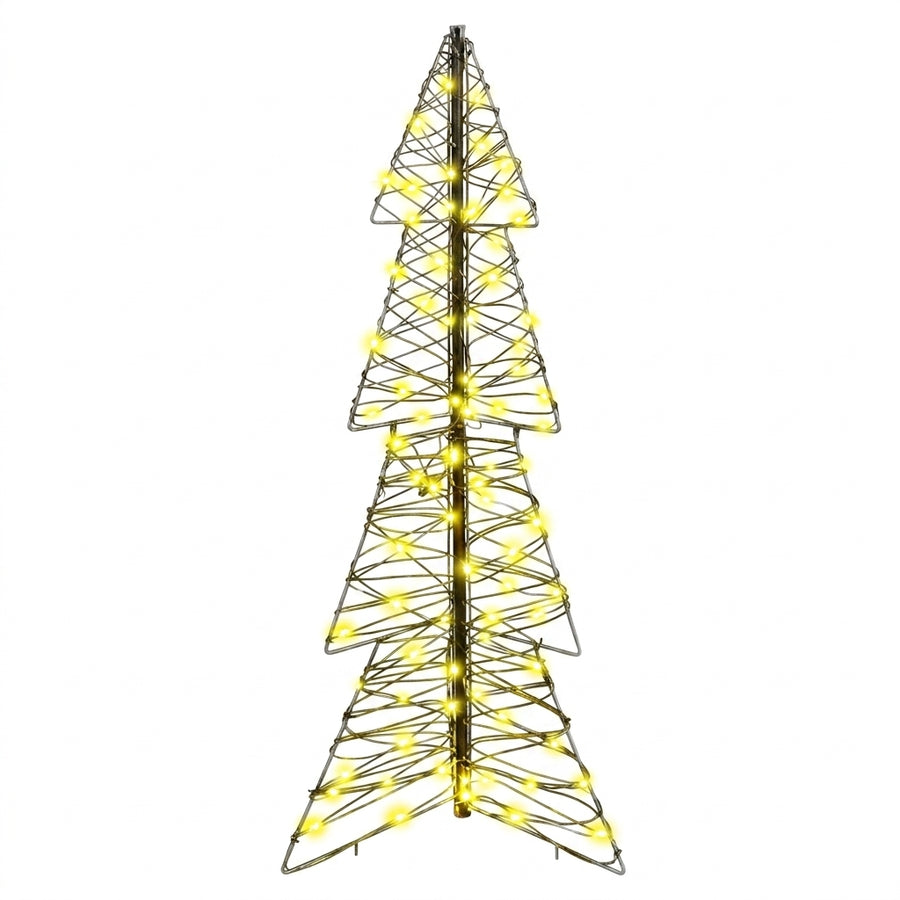 Sapin de Noël lumineux en rotin avec LED