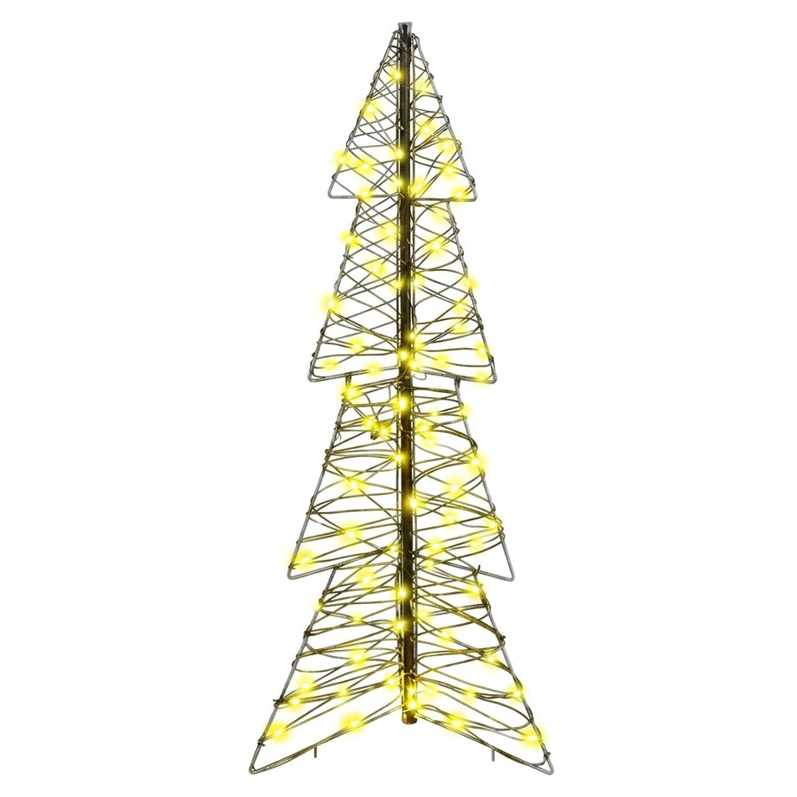 Sapin de Noël lumineux en rotin avec LED