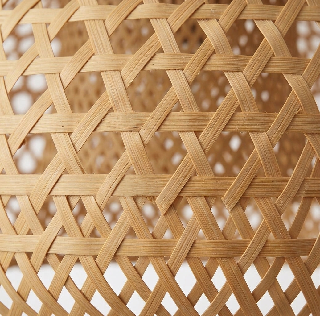 Suspension Cloche en bambou tressé