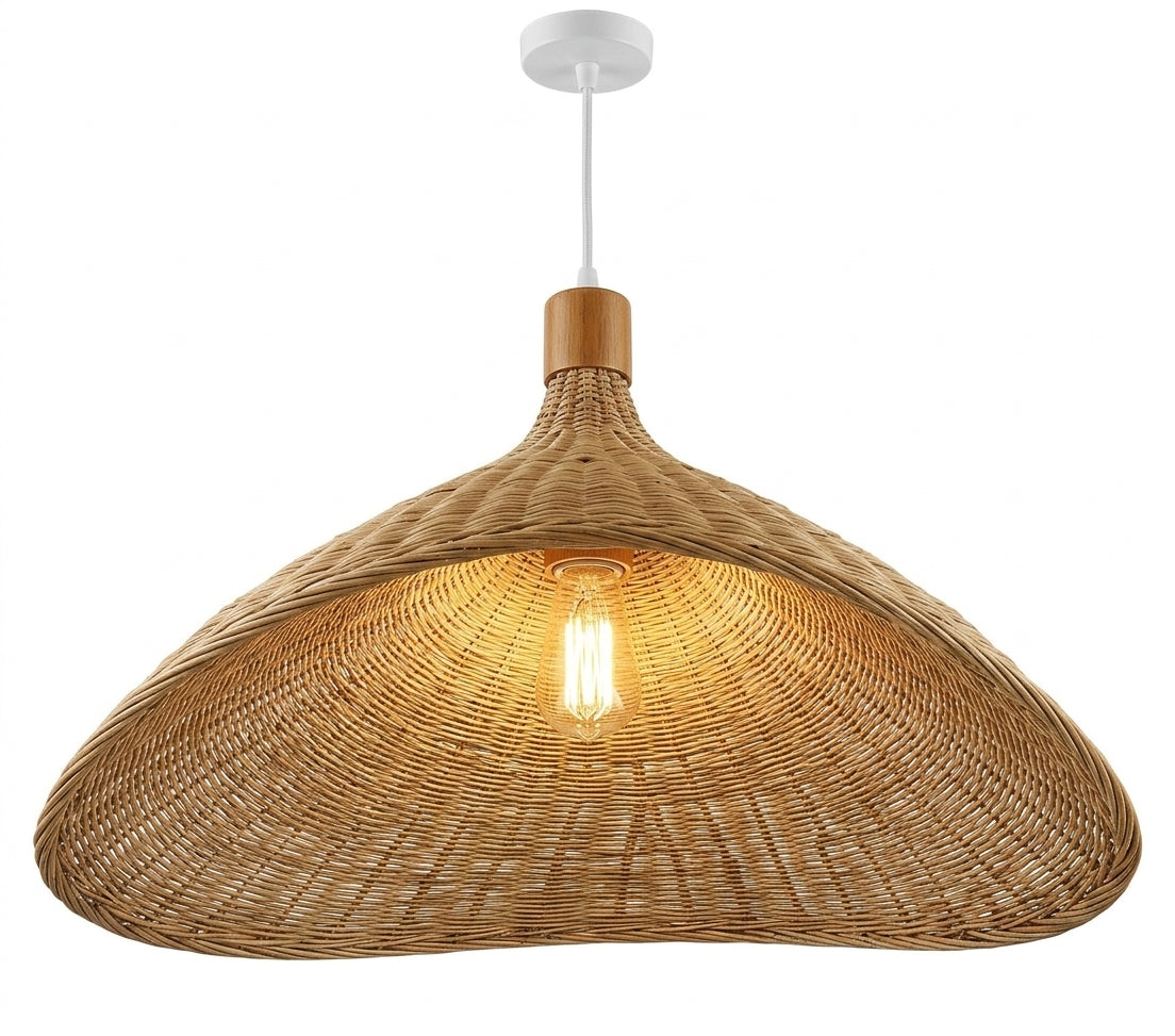 Suspension Parasol en bambou tressé
